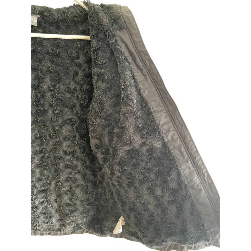Columbia Copper Crest Hooded Jacket Cozy Quilted Sherpa Lined Black Womens Sz L - Picture 10 of 12